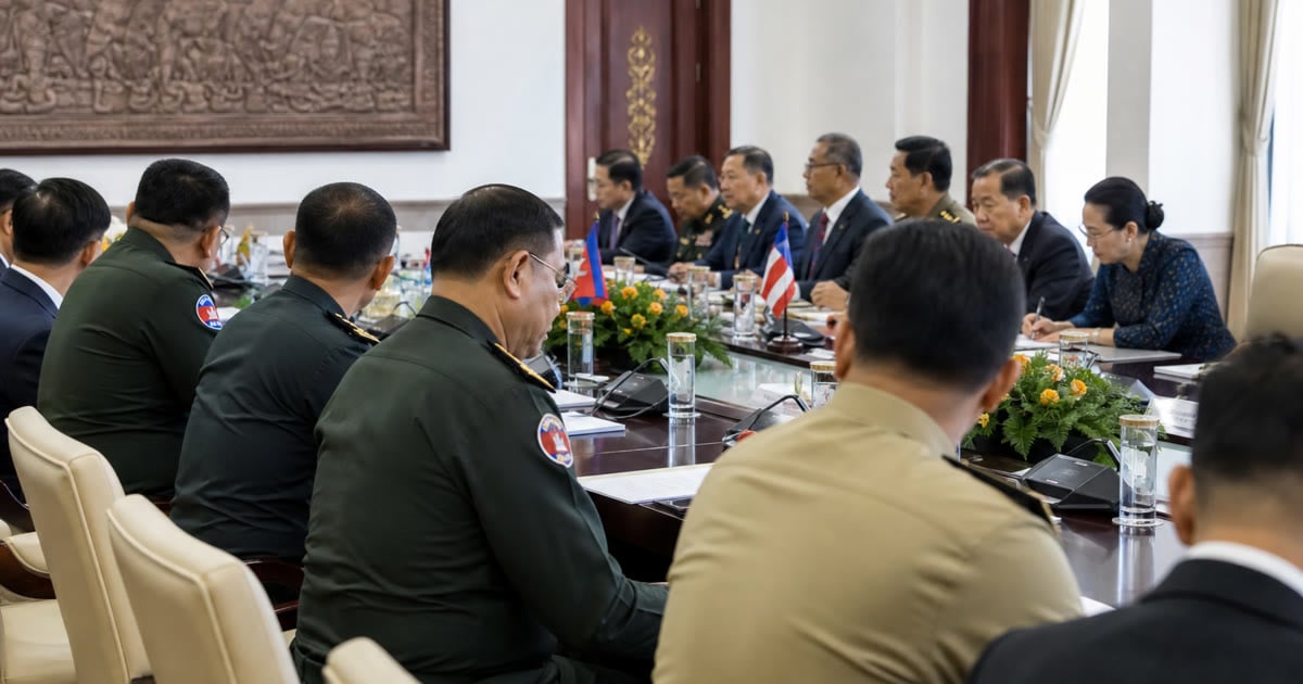 Cambodia defence briefing on the border ceasefire